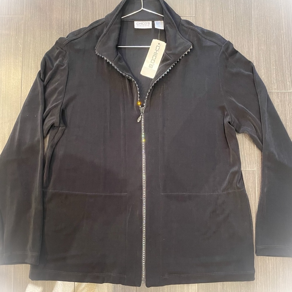 Chico’s Travelers zip up beautiful shirt